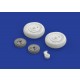 1/32 Mitsubishi A6M5c Zero Wheels Set for Hasegawa kit