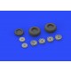 1/32 Messerschmitt Me 262 Wheels Set for Revell kit