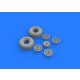 1/32 P-51D Wheels Brassin Set for Revell kits
