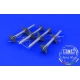 1/48 AIM-7E Sparrow Brassin set (4pcs Rocket Body w/Separate Tail Winglets)