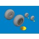1/48 P-40N Wheels Diamond Tread for Eduard kits