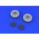 1/48 Supermarine Spitfire Resin Wheels (5 Spoke, Smooth Tyre) Set for Eduard kit