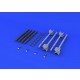 1/48 R-3S / AA-2 Atoll-A Rockets (x4) Set w/APU-13 Launchers (Resin+PE+Decals)
