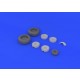 1/48 Junkers Ju 88 Wheels (late) for Dragon kits