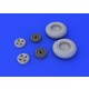 1/48 Hawker Hurricane Mk.I Main Wheels Set for Airfix kit A05127 (2 Wheels)