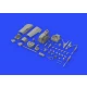 1/48 Messerschmitt Bf 109F Engine and Fuselage Guns for Eduard kit