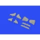 1/48 Mikoyan-Gurevich MiG-19 Wheel Well Doors Detail Set for Eduard/Trumpeter kits