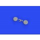 1/48 Mitsubishi A6M2 Zero Wheels Detail Parts for Eduard kits