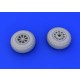 1/72 North-American P-51 Mustang Wheels for Tamiya kit (Incl. Wheel Paint Mask)
