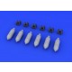 1/72 WWII US 500lb Bombs (6pcs)