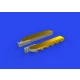 1/72 Messerschmitt Bf 109F/G Exhaust Stacks for Eduard kits
