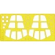 1/72 General Dynamics F-111 Aardvark Paint Mask for Hasegawa kit