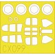1/72 Curtiss P-40E Mk.I Paint Mask for Hasegawa kit