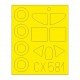 1/72 Dewoitine D.520 Paint Masking for Hasegawa/Hobby 2000 kits