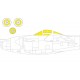 1/72 Lockheed P-38J Lightning Paint Masking for Hobby 2000/Dragon kits