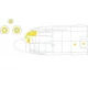 1/72 Lockheed Martin C-130J-30 Super Hercules Paint Masking for Zvezda kits