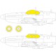 1/72 North American P-51B/C Mustang Paint Masking for Arma Hobby kits