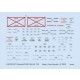 1/48 de Havilland Mosquito FB Mk.II Stencils Decals for Tamiya kits