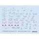 1/72 North American B-25J Mitchell Stencils Decals for Hasegawa/Revell kits
