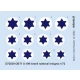 1/72 Avia S-199 Israeli National Insignia Decals for Eduard kits