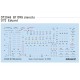 1/72 Messerschmitt Bf 109G Stencils Decal for Eduard kits