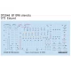 1/72 Messerschmitt Bf 109G Stencils Decal for Eduard kits