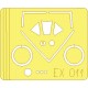 1/48 P-47D-25 Thunderbolt Paint Mask for Hasegawa kit
