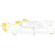1/48 Consolidated B-24J Liberator Canopy Masking for HobbyBoss kits