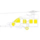 1/48 MH-60L Black Hawk Helicopter TFace Masking for ICM kits
