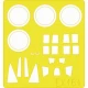 1/48 Kawanishi N1K Kyofu/Rex Paint Mask for Tamiya kit
