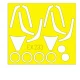 1/48 F-16CJ Block 50 Paint Mask for Tamiya kit