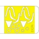 1/48 F-16CN Block 30/32 Paint Mask for Tamiya kit