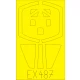 1/48 Dassault Mirage III E Paint Mask for Kinetic kit #48050