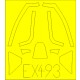 1/48 Supermarine Spitfire Mk.XVI Bubbletop (Weekend) Paint Mask for Eduard kit #84141