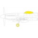1/48 Supermarine Spitfire F Mk.XVIII Paint Masking for Airfix kits