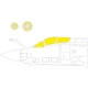 1/48 Blackburn Buccaneer S.2C/D Tface Masking for Airfix kits