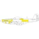 1/48 P-51D Mustang Surface Panels Paint Masks for Eduard kits