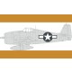 1/48 Grumman F6F-3 Hellcat US National Insignia Masks for Eduard kits