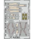 1/48 Mil Mi-24P Hind Seatbelts Detail Set for Zvezda kits