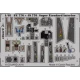 1/48 Super Etendard Interior Detail Set for Kinetic K48061 kit (1 Photo-Etched Sheet)
