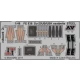 1/48 Sukhoi Su-25UB/UBK Seatbelts for Smer kit (Steel, 1 Photo-Etched Sheet)