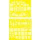 1/32 B-25J Mitchell Bomber Paint Mask for HK Models kit
