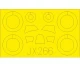 1/32 Fiat CR. 42 Masking Sheet for ICM kits