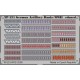 Colour Photoetch for 1/35 WWII German Artillery Ranks