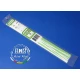 White Styrene Strip 0.25mm x 2.5mm (.01"x.10") 10pcs Length: 35cm (14")