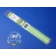 White Styrene Strip 0.5mm x 0.75mm (.02"x.03") 10pcs Length: 35cm (14")