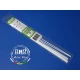 White Styrene Strip 1.0mm x 2.0mm (.04"x.08") 10pcs Length: 35cm (14")