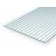 Styrene Standing Seam Roof (Groove Spacing = 12.7mm) 1pcs Size: 15cmx30cm