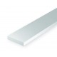 Styrene HO Scale Strips (Size: 0.6mm x 3.4mm; Scale: 2 x 12, Length: 35cm 10pcs