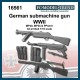 1/16 WWII German Submachine Gun MP40, MP35, PPsh41